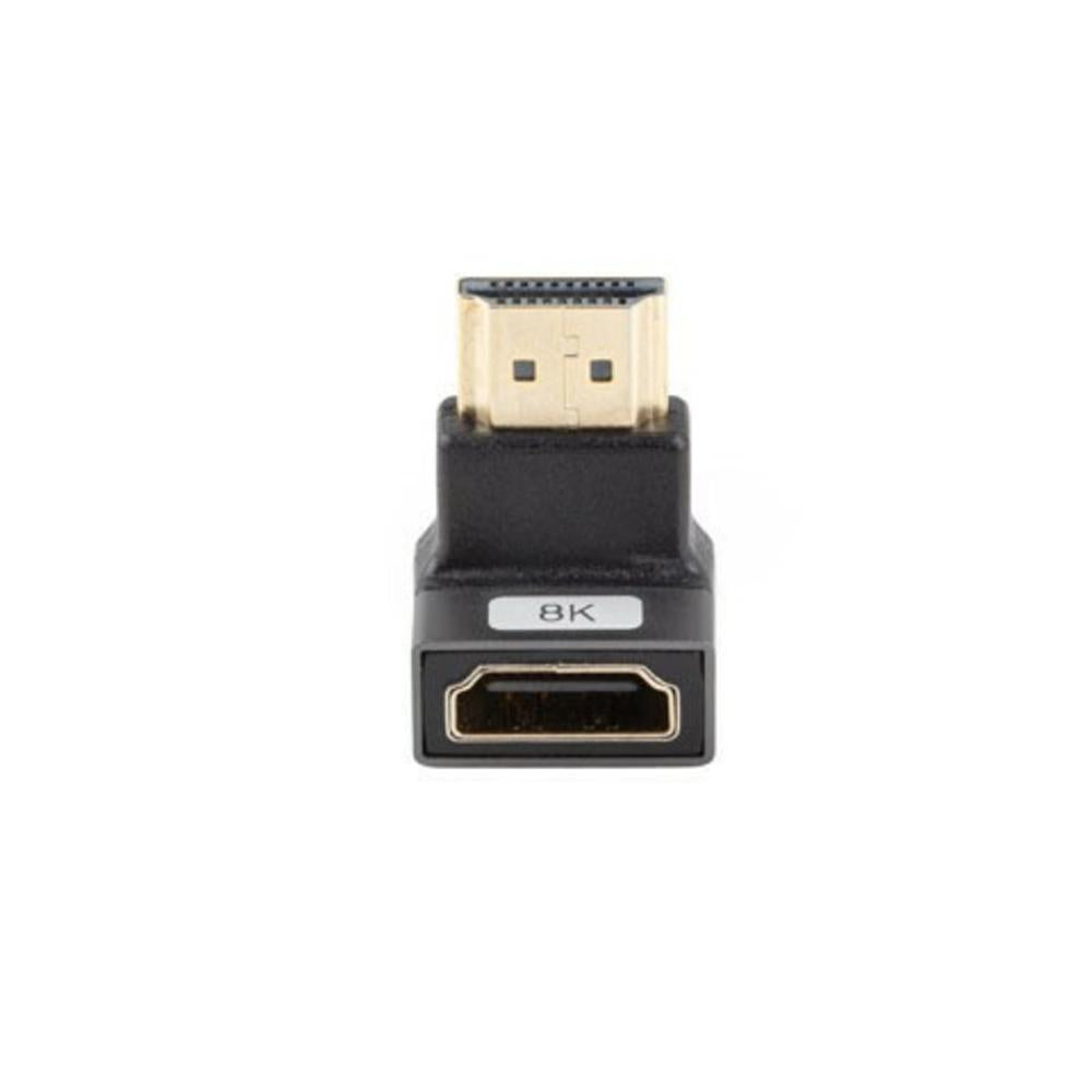 Adaptador HDMI 8K Lanberg macho - hembra angulo abajo
