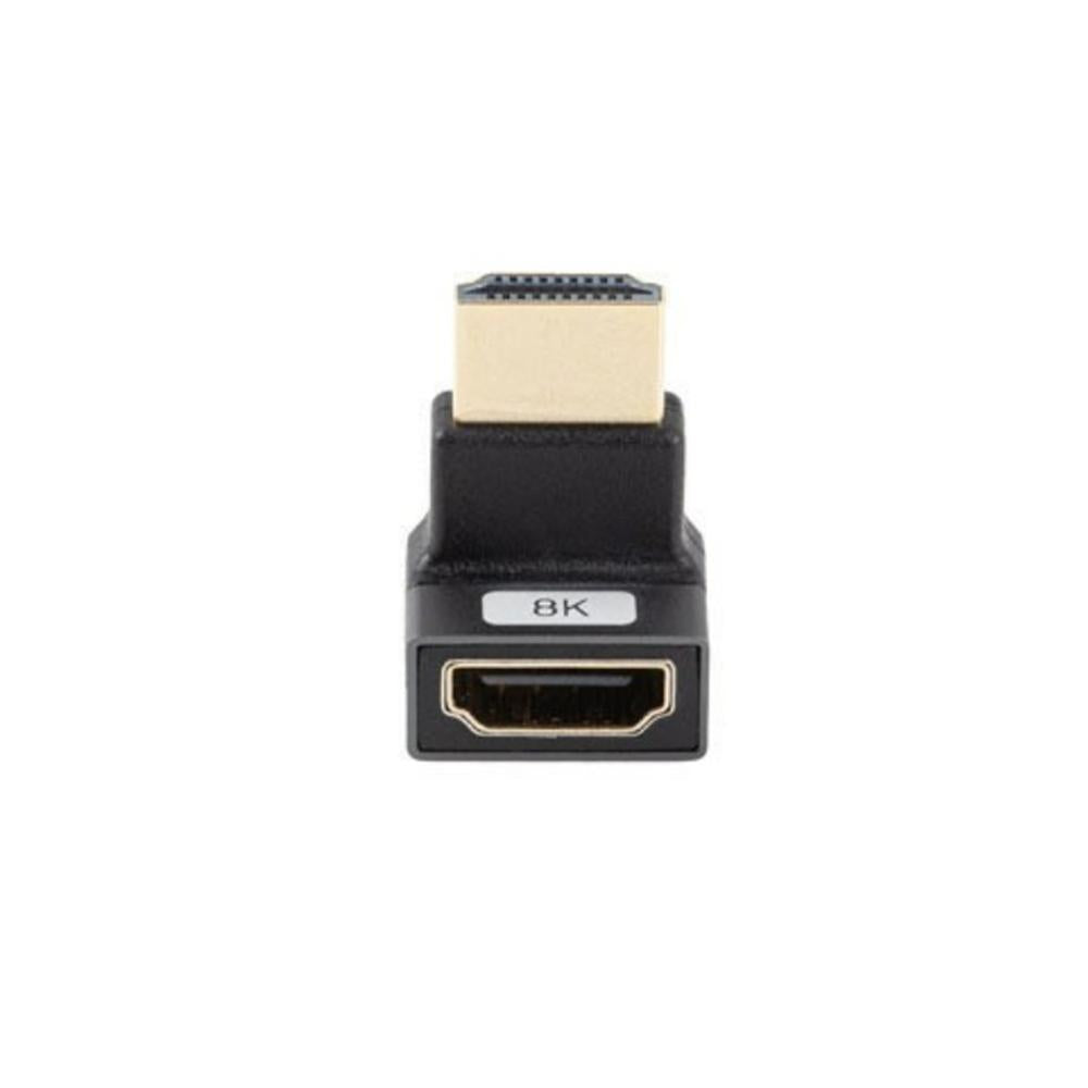 Adaptador HDMI 8K Lanberg macho - hembra angulo arriba