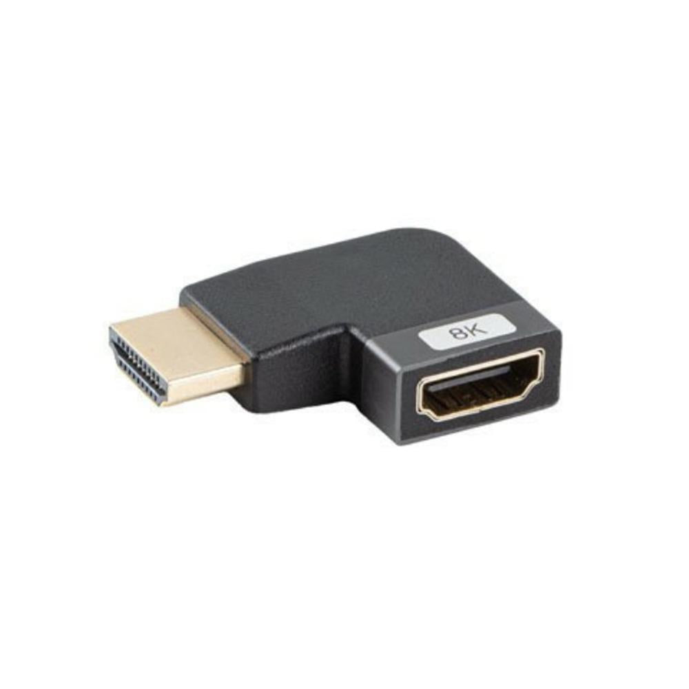 Adaptador HDMI 8K Lanberg macho - hembra angulo izquierda