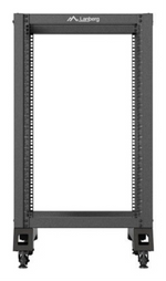 Armario Lanberg abierto rack 19 pulgadas 18u · 600x800 negro