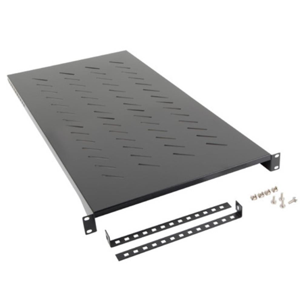 Bandeja Lanberg fija 1u 483x900mm hasta 25kg rack 19 pulgadas negro