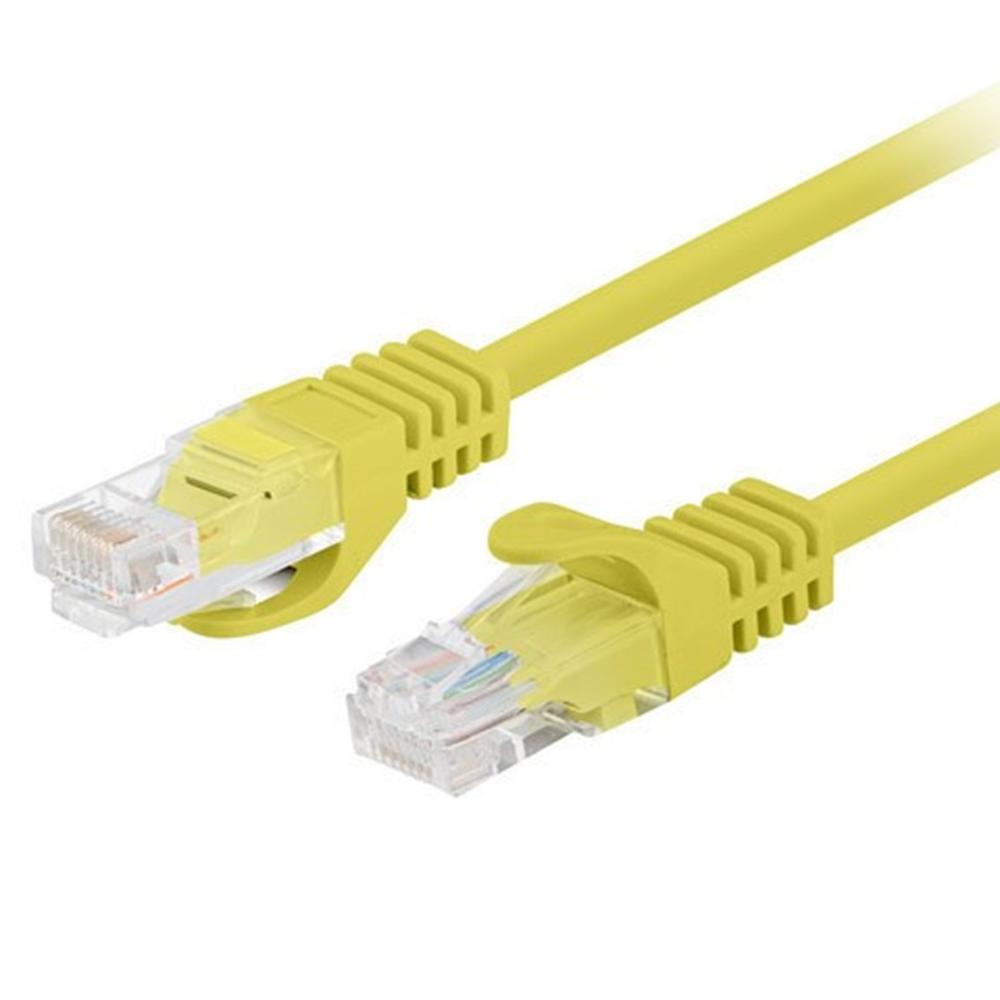 Cable red Lanberg latiguillo cat.6 u utp fluke passed Amarillo #amarillo