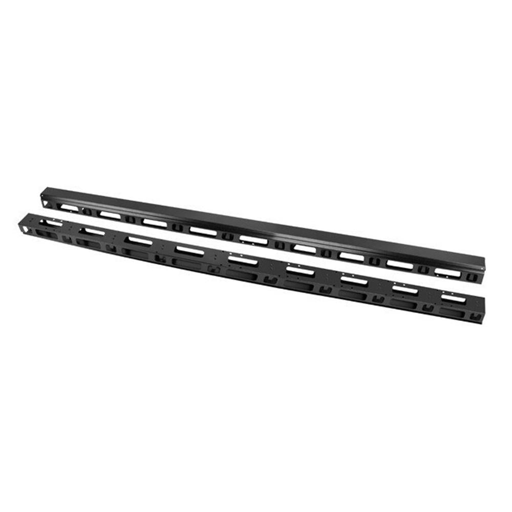 Panel organizador de cables vertical rack 19 pulgadas 47u suelo negro 2 piezas