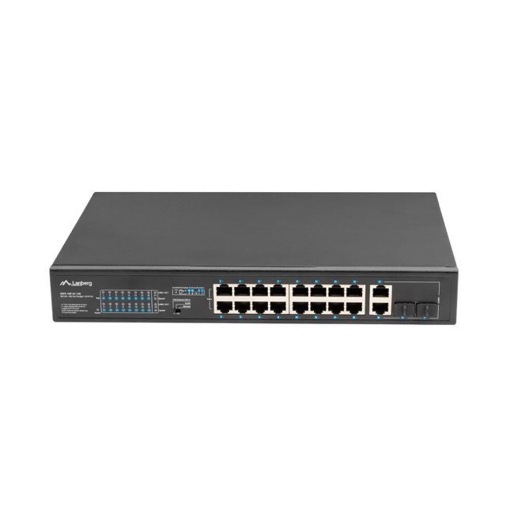 Switch lanberg 18 puertos 100mb 16xpoe+