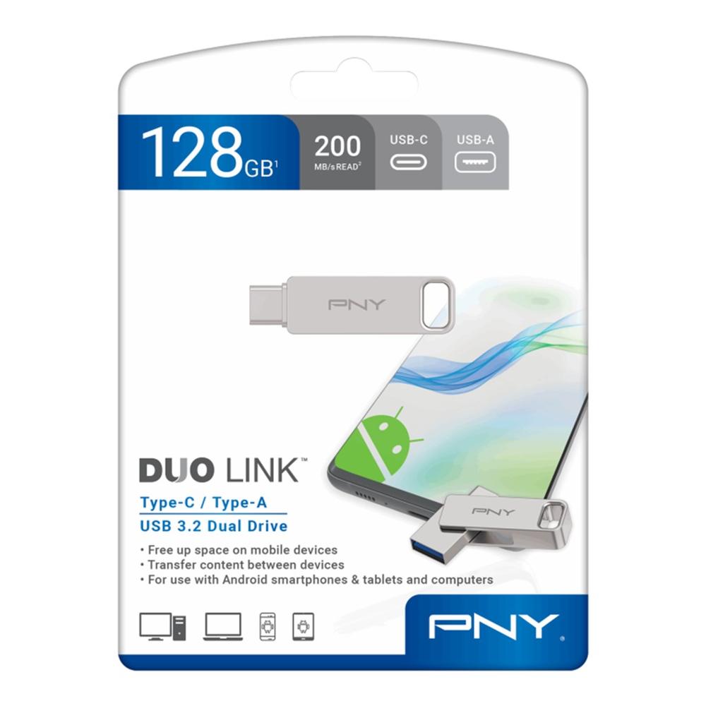 Memoria USB 3.2 USB tipo c Pny duo link