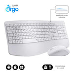 Teclado raton Subblim combo dual office prowave Blanco #blanco
