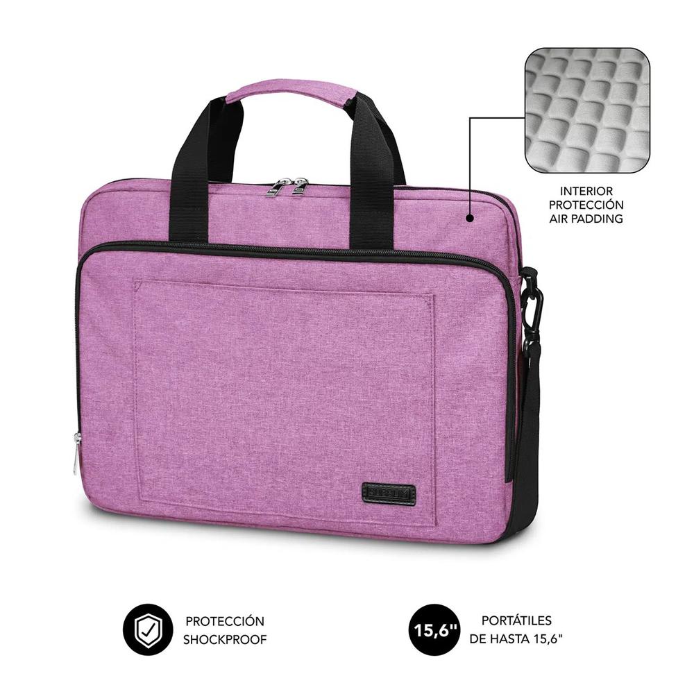 Maletin Subblim air padding para portátil 15.6 pulgadas rosa