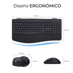 Teclado y Ratón Inalámbrico Subblim Combo Dual Office Prowave/ Negro