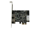 Tarjeta de puertos startech pci express 2 USB en 1