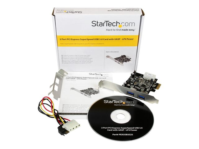 Tarjeta de puertos startech pci express 2 USB en 1