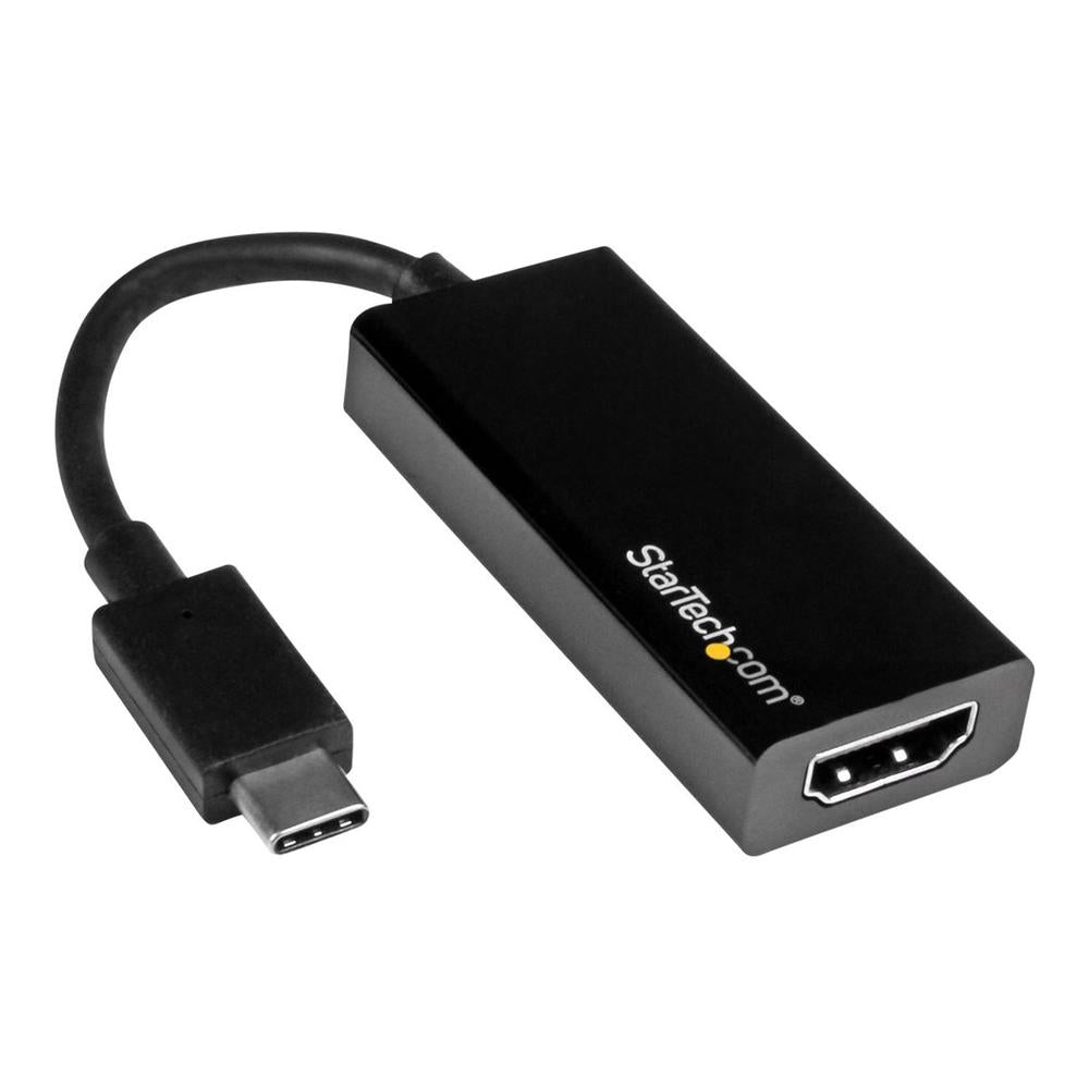 Cable USB tipo c a HDMI startech 0.147m · macho - hembra · negro