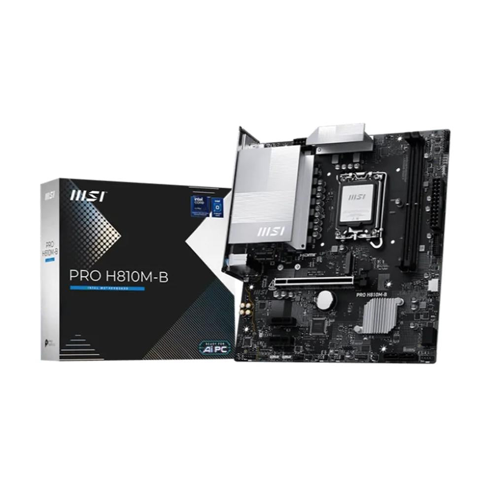 Placa base MSI pro pro h810m - b lga 1851 mATX · 2x DDR5 · 4x sata3