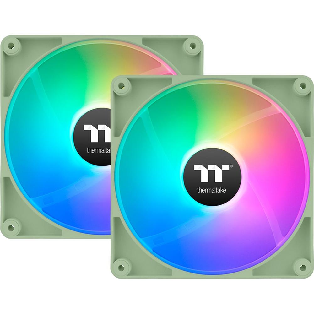 Ventilador caja Thermaltake ct120 argb 2x 120mm verde