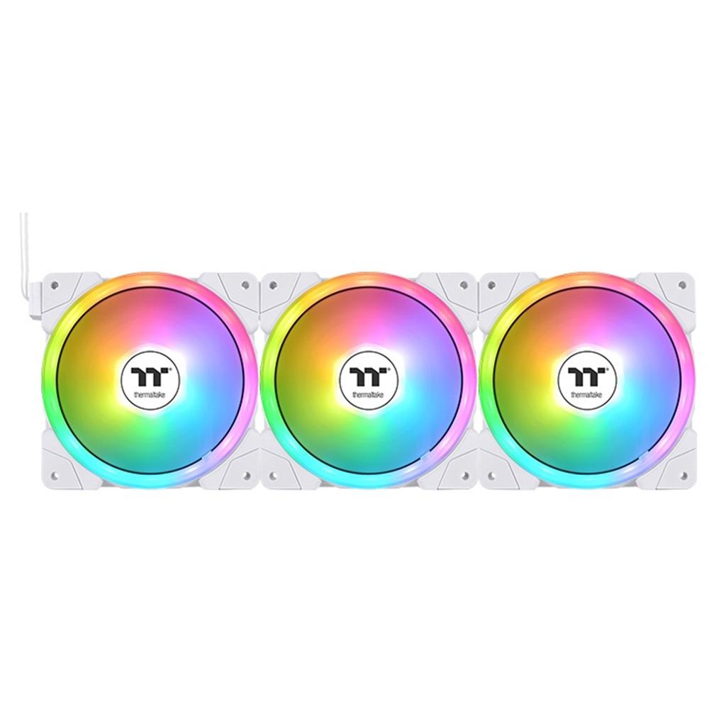 Ventilador caja Thermaltake swafan ex14 argb 3x 140mm blanco