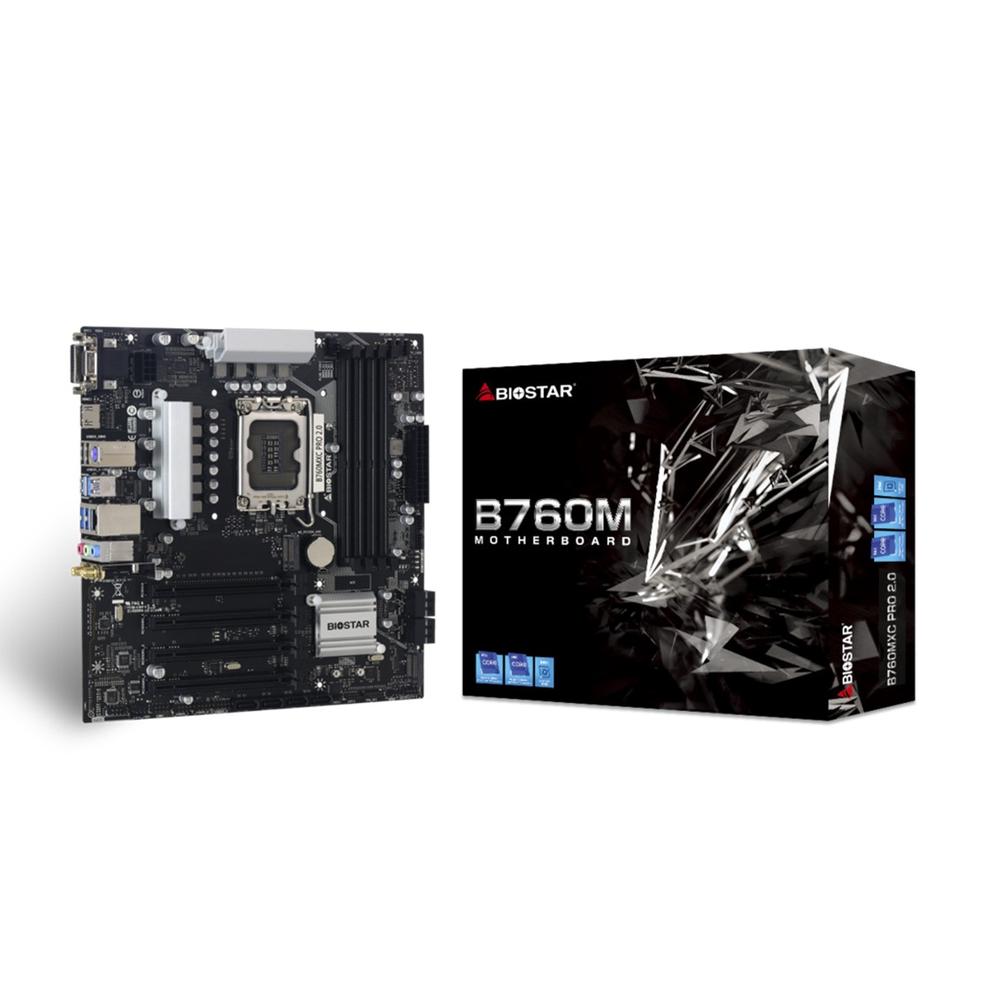 Placa base Biostar b760mxc pro mATX · 4xddr5 · 8x sata3 lga 1700