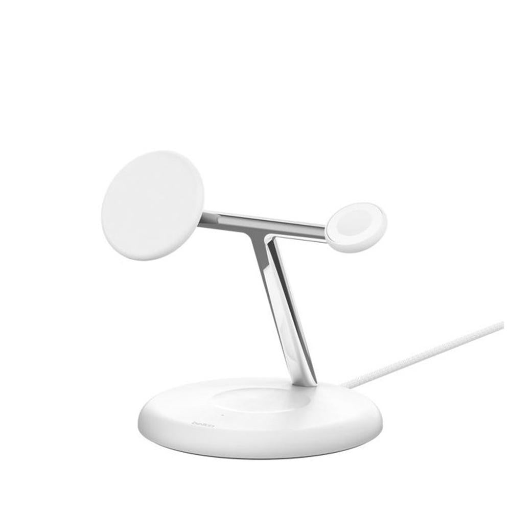 Base de carga inalámbrica Belkin wiz023vfwh 3 en 1 blanco