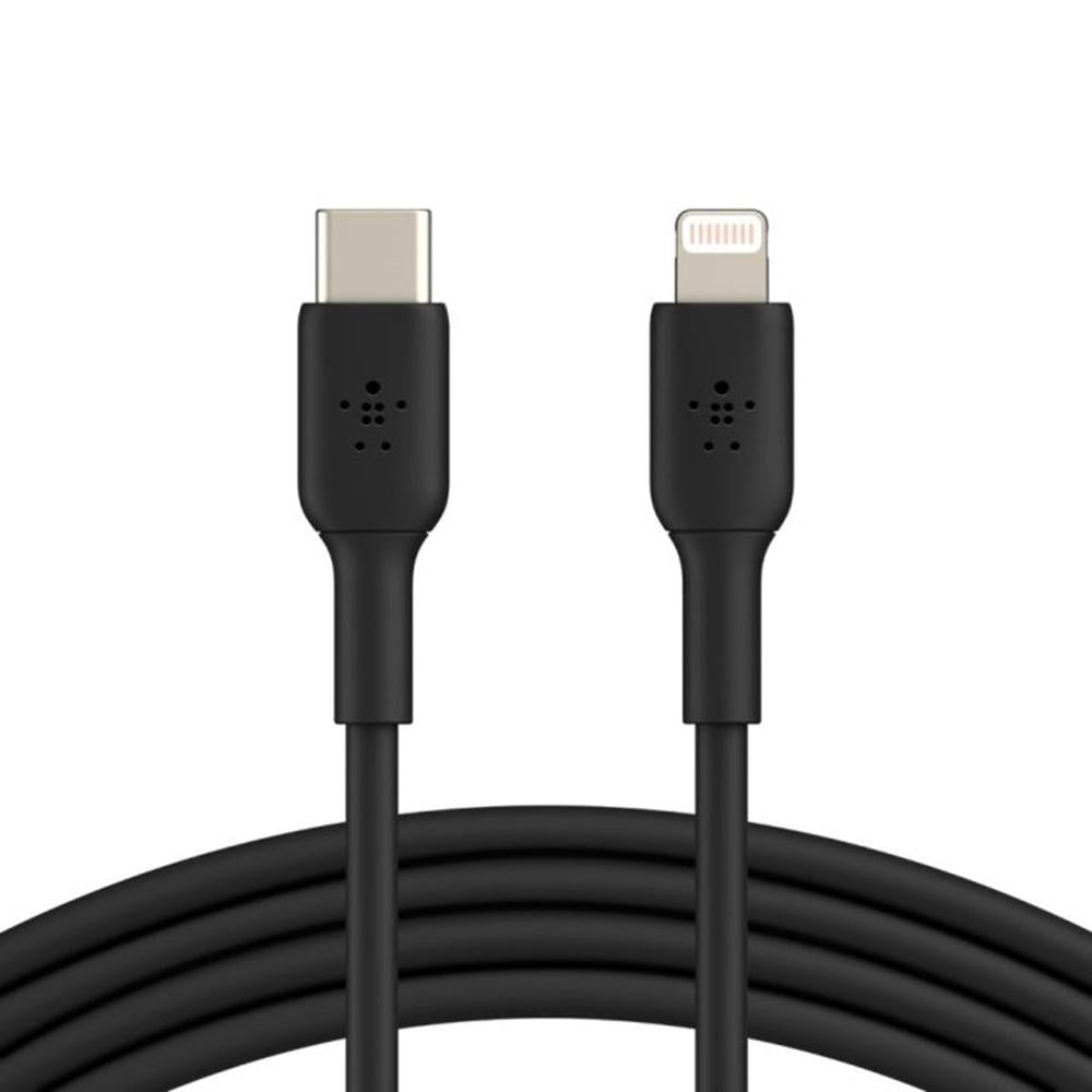 Cable lightning a USB tipo c Belkin 1m · macho - macho · negro
