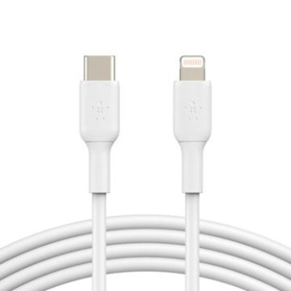 Cable lightning a USB tipo c Belkin 1m · macho - macho · blanco