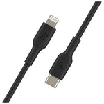 Cable lightning a USB tipo c Belkin · macho macho · 1 m Negro detalle #negro