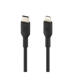 Cable lightning a USB tipo c Belkin · macho macho · 1 m Negro detalle #negro
