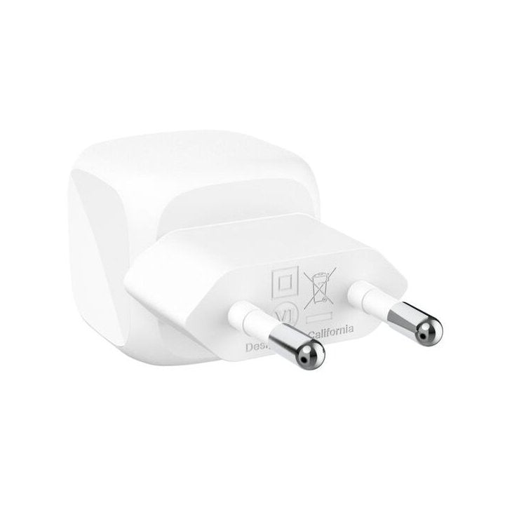 Cargador de pared Belkin wca009kqwh 20w USB tipo c blanco