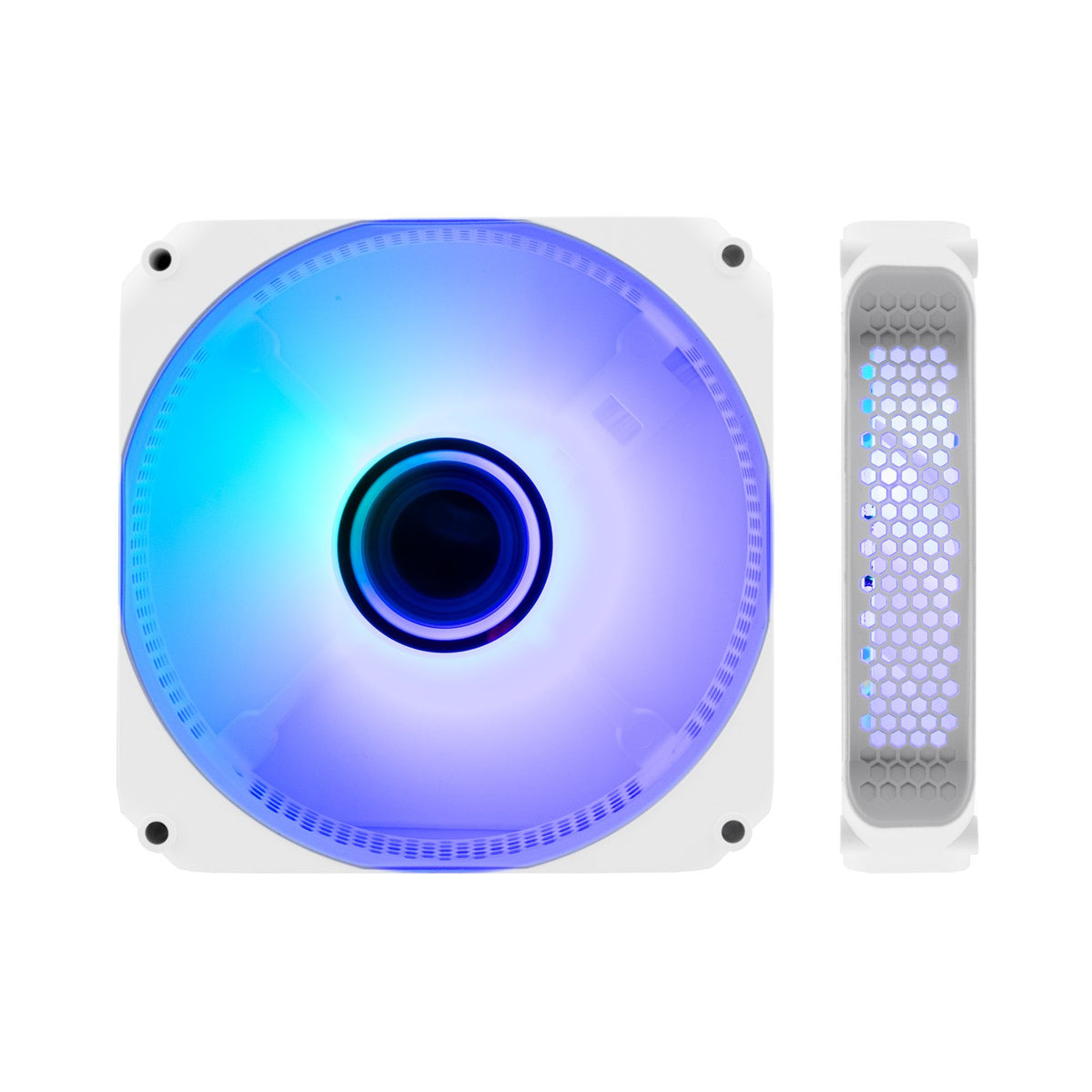 Ventilador caja Coolbox infinity argb 120 mm blanco