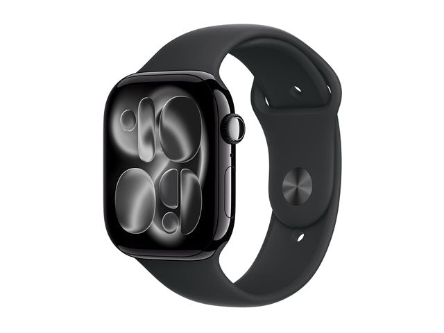 Smartwatch Apple watch s11 GPS + cellular 46mm jet black aluminium case black sport band · m - l