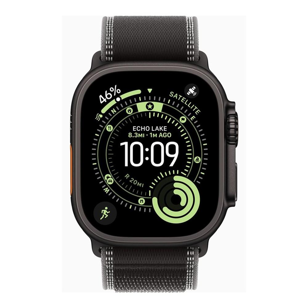 Smartwatch Apple watch ultra 3 GPS + cellular 49mm black titanium case black - charcoal trail loop · m - l