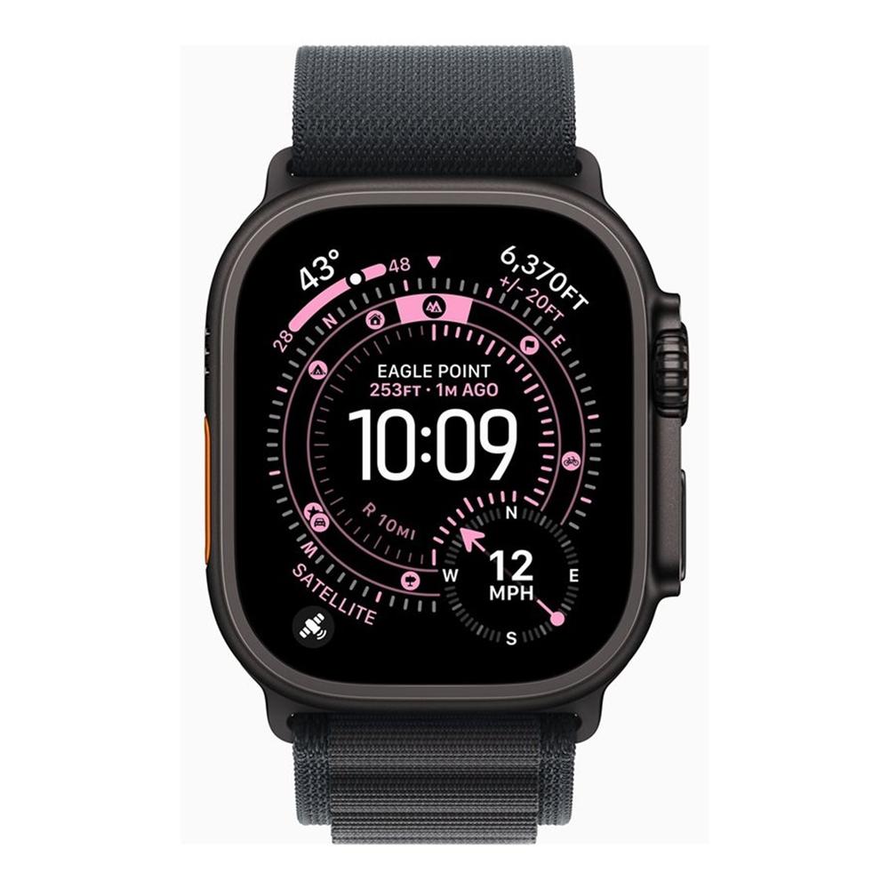Smartwatch Apple watch ultra 3 GPS + cellular 49mm black titanium case black alpine loop · m