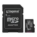 Tarjeta memoria micro secure digital sdxc 256GB Kingston canvas select plus clase 10 uhs - 1 + adaptador sd