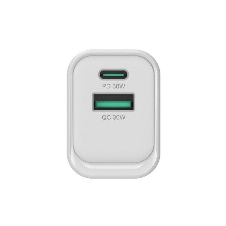 Cargador de pared Conceptronic althea1933 33w 1x USB tipo x 1x USB tipo a blanco