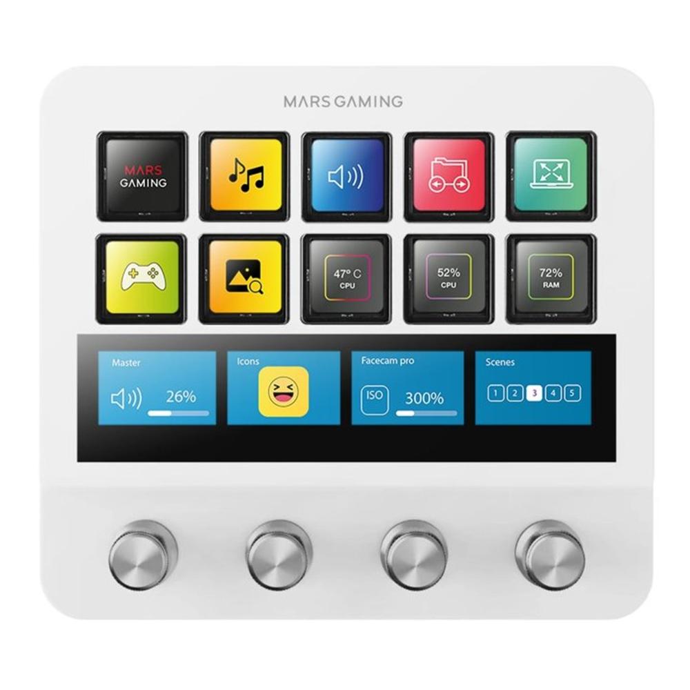 Control deck pro mars gaming msdpro Blanco #blanco