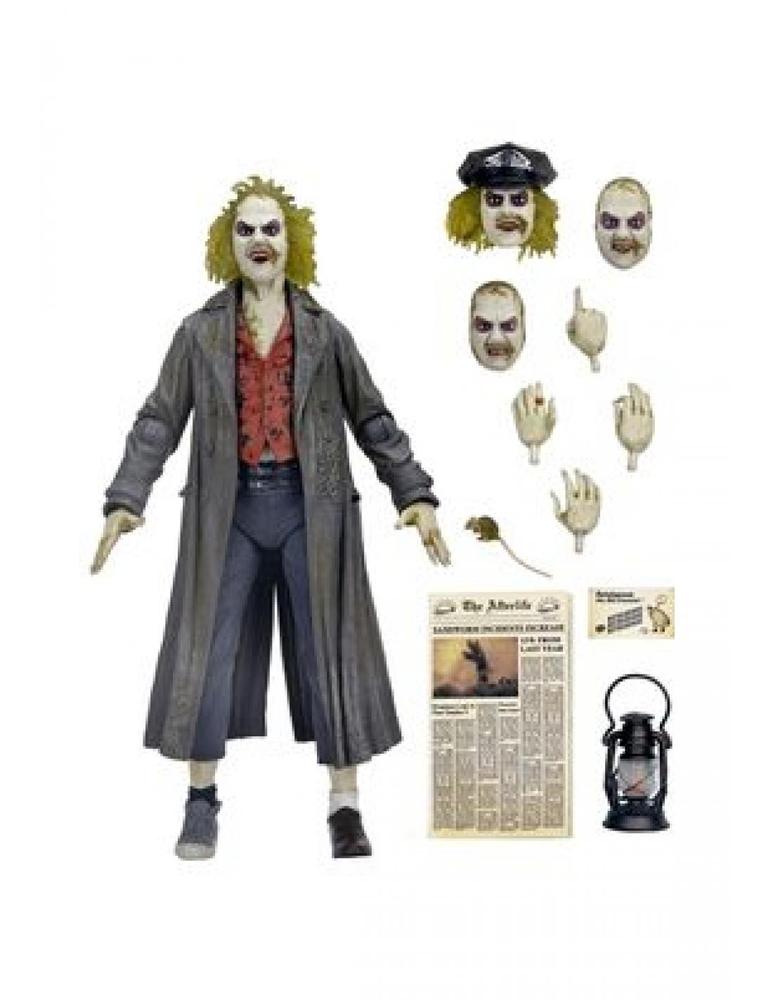 Ultimate beetlejuice tour guide the bio - exorcist scale action fig. 18 cm beetlejuice 1988