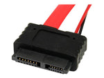 Adaptador SATA startech 0.5m - macho - hembra - rojo