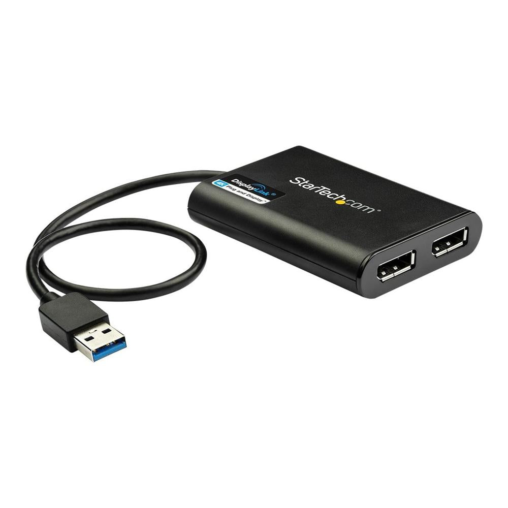 Adaptador USB 3.0 a dp 4K UHD startech 0.30m - macho - hembra - negro