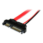 Cable SATA startech 0.15m · macho - hembra · rojo