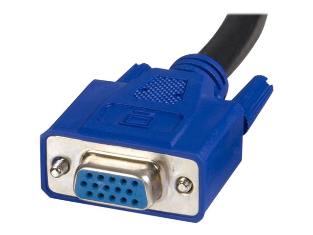 Cable kvm 2 en 1 startech 1.8m