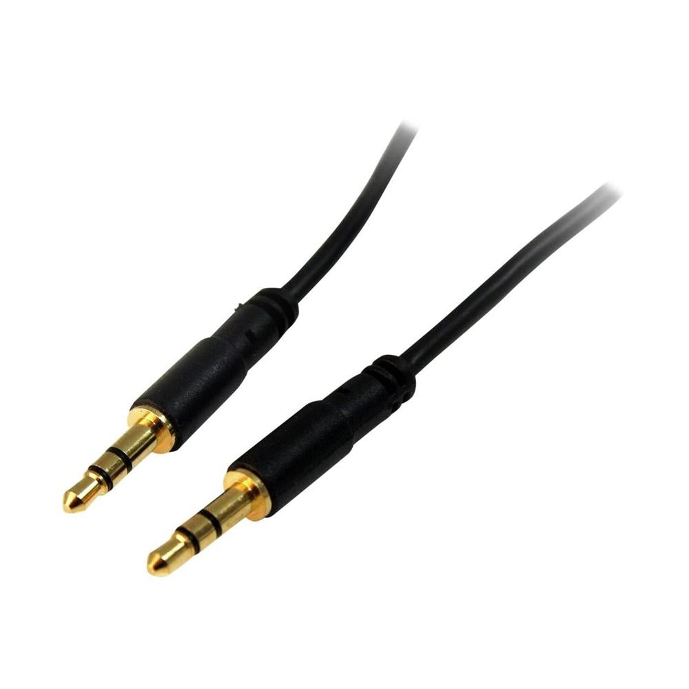 Cable jack 3.5mm startech · macho macho · Negro