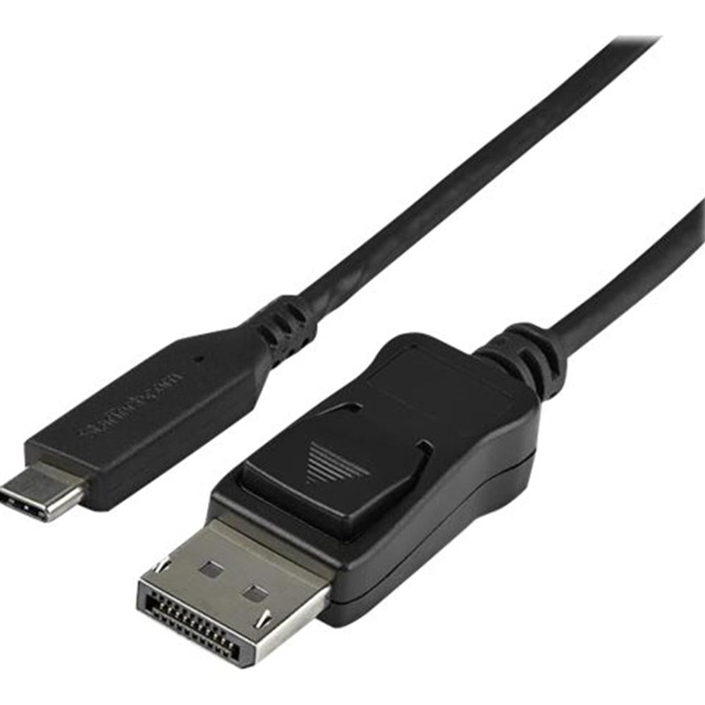 Cable USB tipo c a dp startech 1m · macho - macho · negro