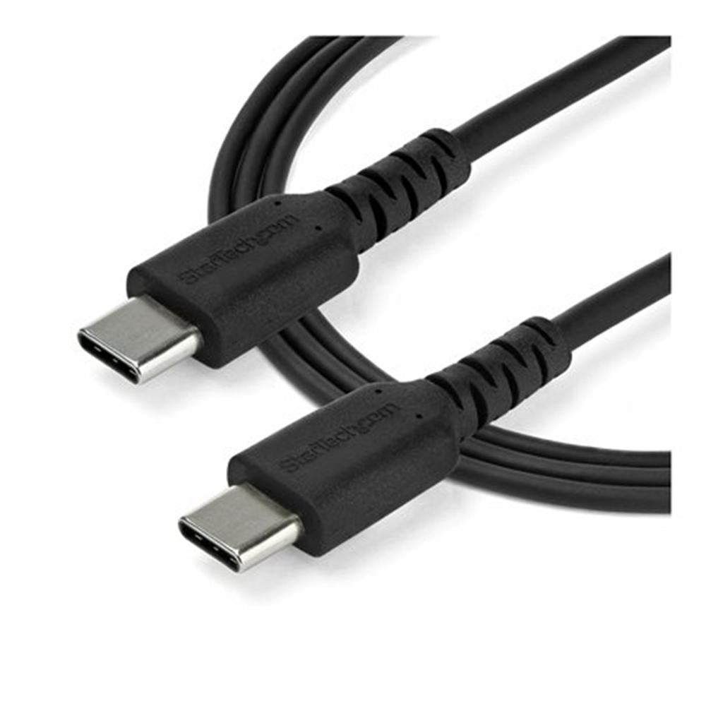 Cable USB tipo c startech · macho macho · Negro