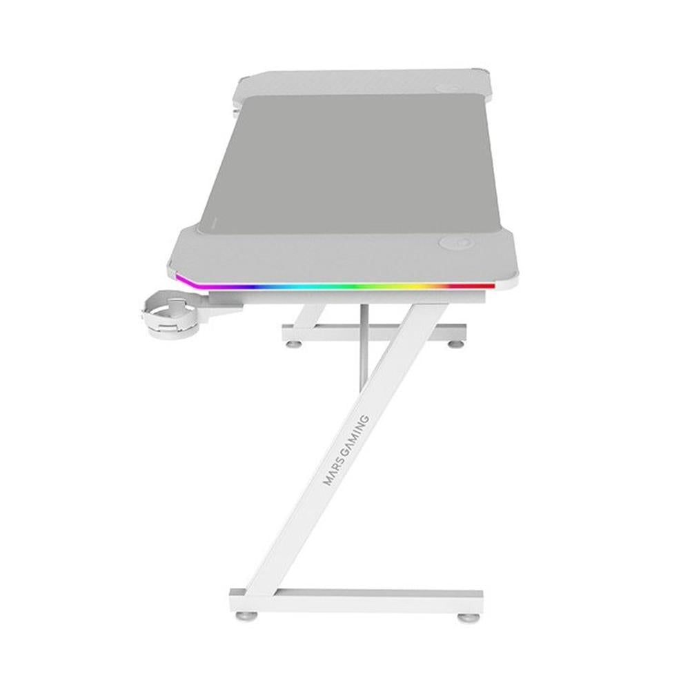 Mesa mars gaming mgdx120rgbw blanco