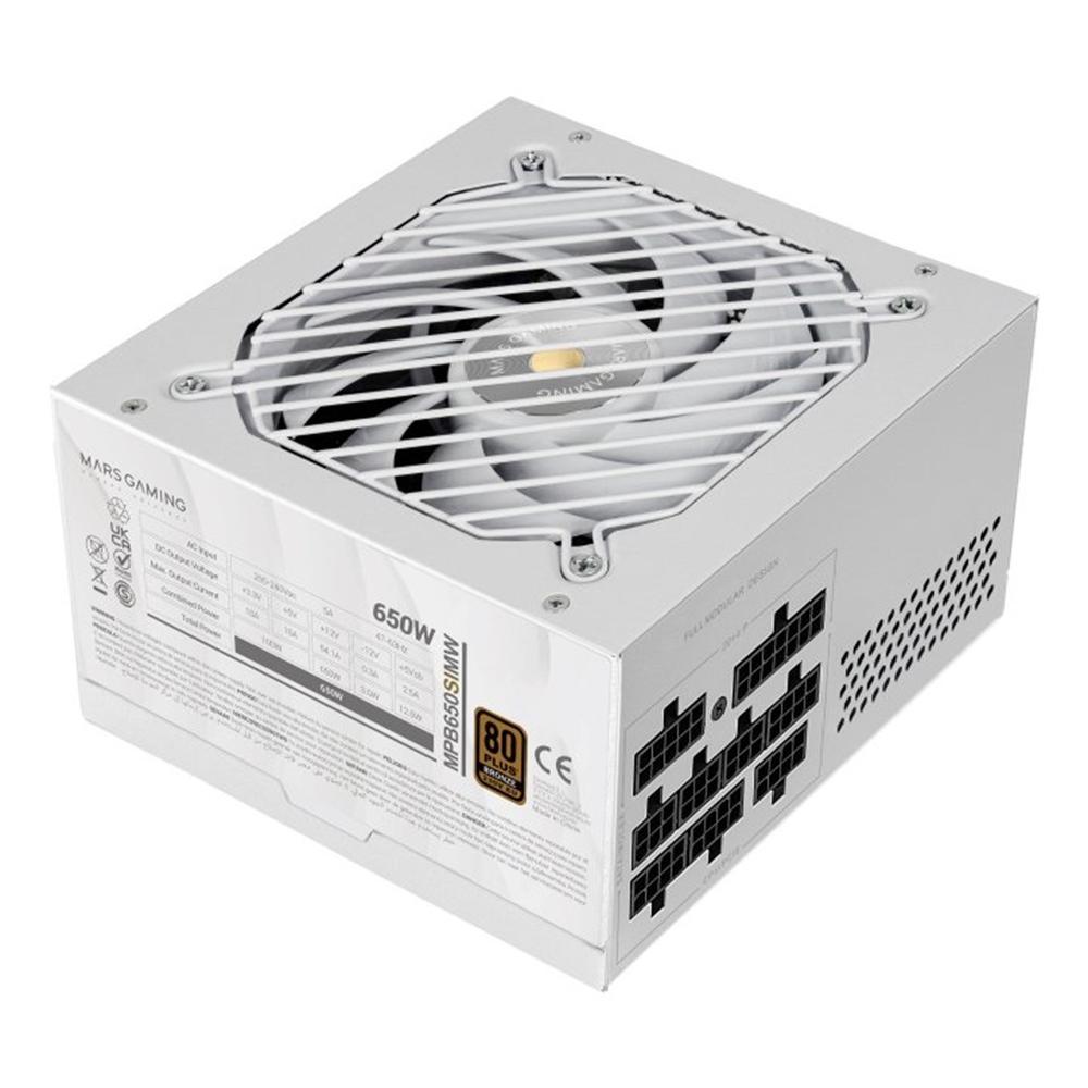 Fuente alimentacin mars gaming mpb650simw atx