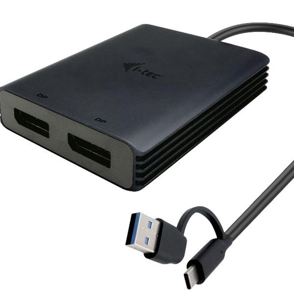 Adaptador USB tipo a - USB tipo c a displayport i - tec macho - hembra · negro