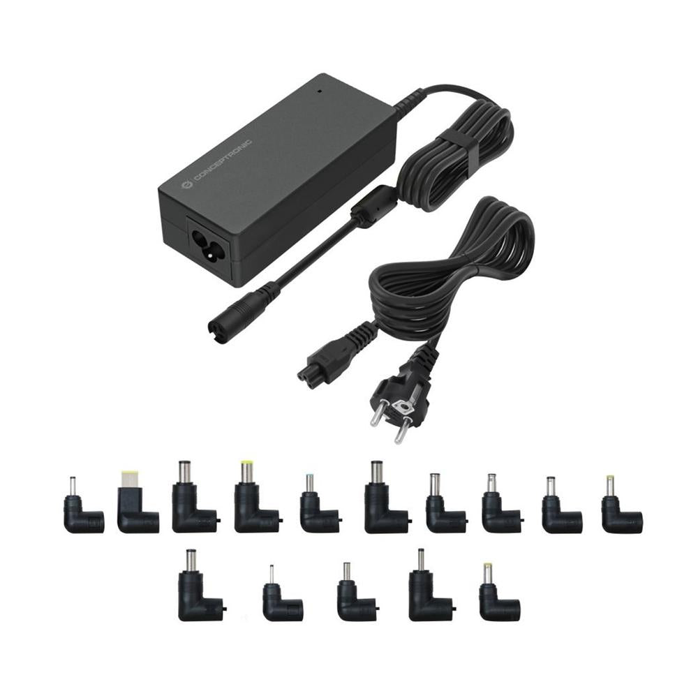 Cargador universal de portátil Conceptronic ozul08b15 90w automático 15v a 20v 15tips 6.0a