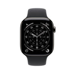 Smartwatch Apple watch s11 GPS + cellular 46mm natural slate case black sport band s - m
