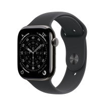 Smartwatch Apple watch s11 GPS + cellular 42mm slate titanium case black sport band s - m