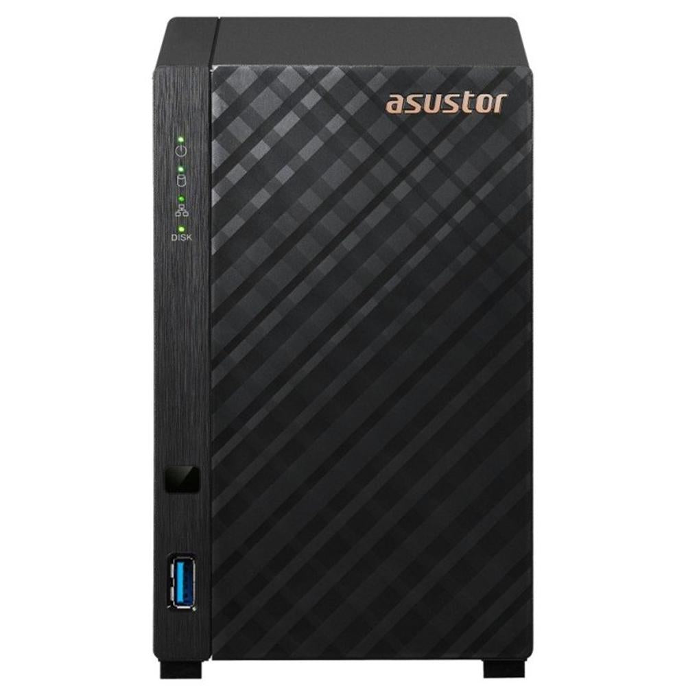 Servidor nas Asustor drivestor 2 gen2 as1202t 2 bahias 1GB gigabit ethernet