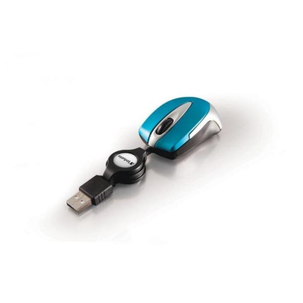 Ratón Verbatim go mini azul