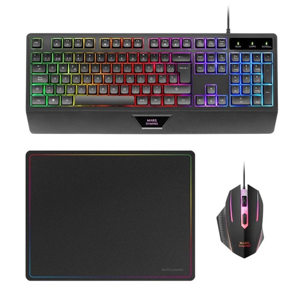 Teclado + raton mars gaming mcp124es
