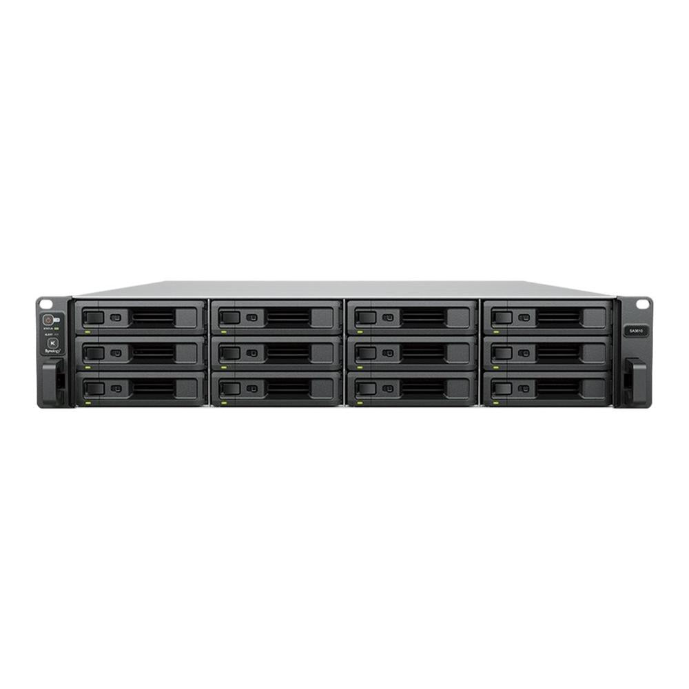 Servidor nas synology sa3610 16gb 12 bahias 2u rack gigabit ethernet